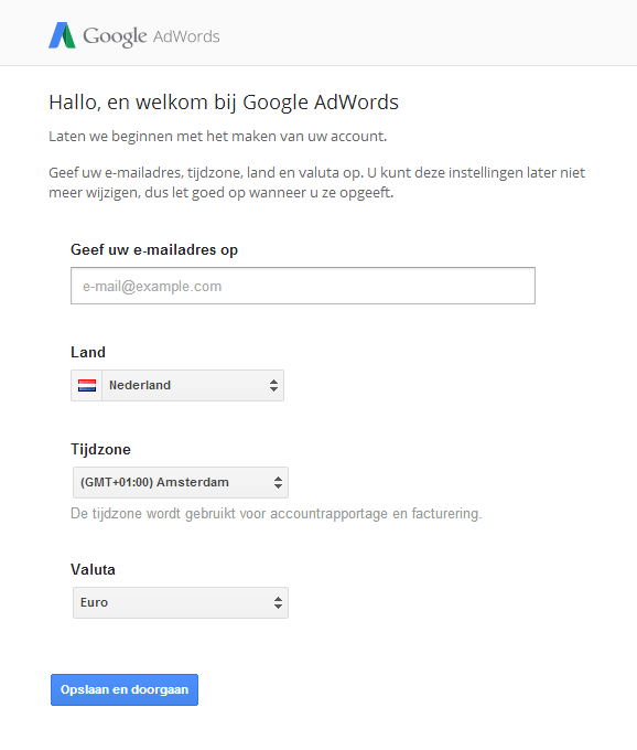 adwords-account-aanmaken-stap-2 Google Adwords account aanmaken - stap 2