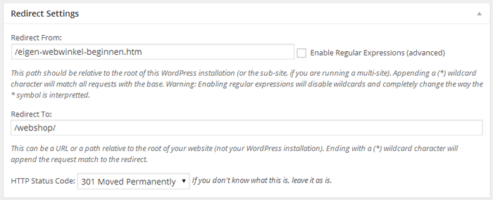 Safe Redirect Manager voor o.a. 301-redirects