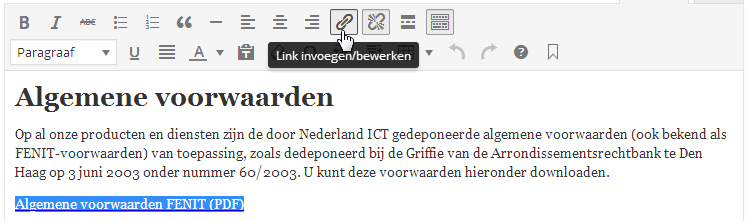 WordPress link naar PDF maken